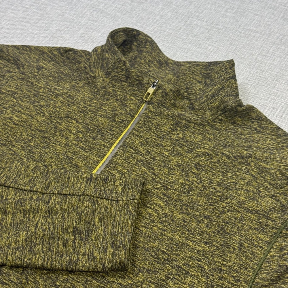 Lululemon 1/4 Zip Performance Golf Pullover Womens M Green Long Sleeve